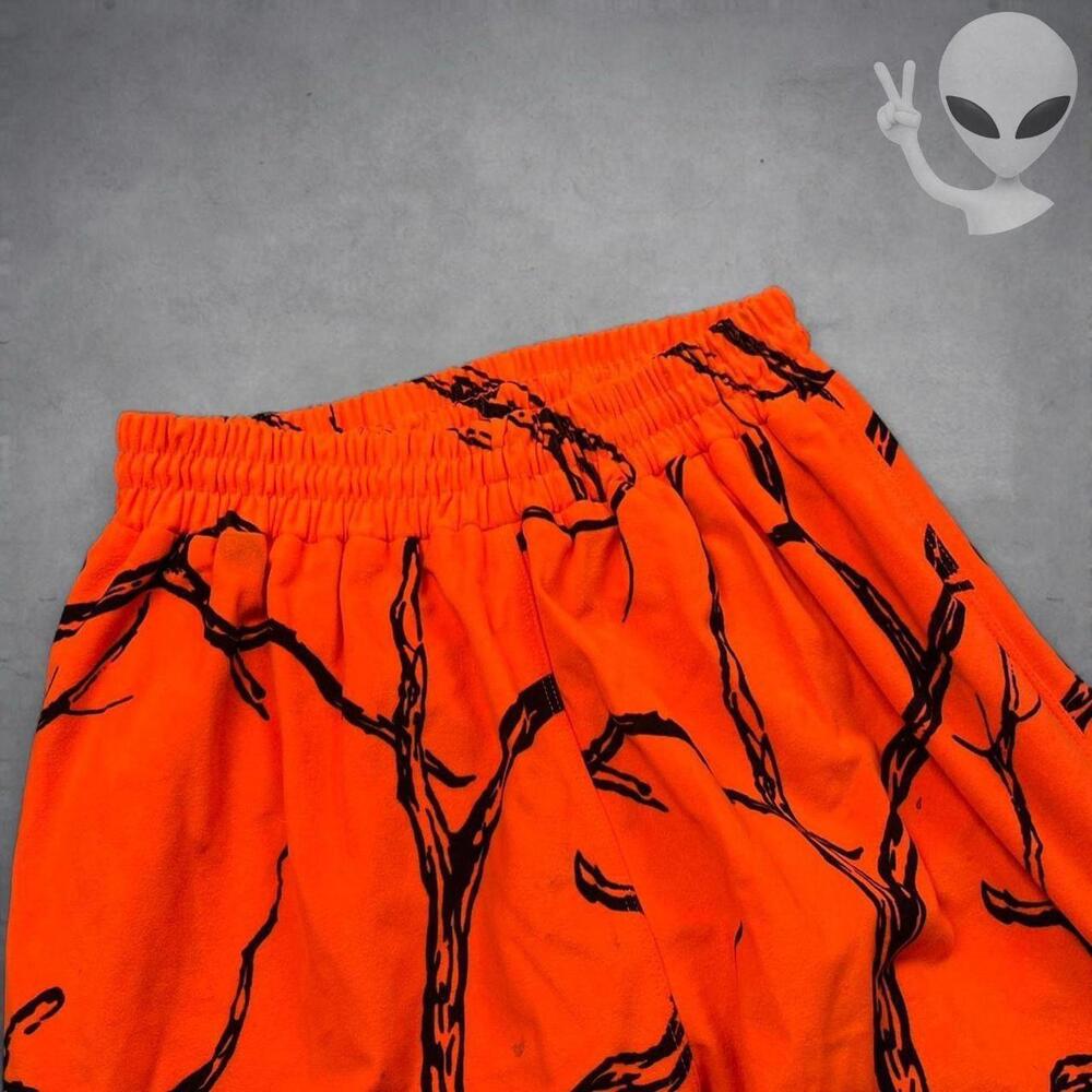 Gamehide Hush Hide Pants Large Blaze Orange Camo Hunting Quiet Fleece - Picture 7 of 8